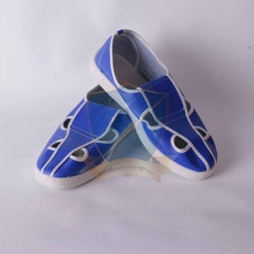 Giày chống tĩnh điện 4 lỗ màu xanh